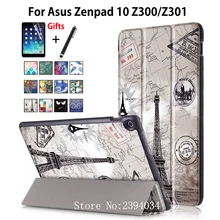 Чехол для ASUS Zenpad 10 Z301MLF Z301ML Z301 10," чехол Funda Stand чехол для планшета Asus Zenpad 10 Z300CL Z300C Z300m+ пленка+ ручка
