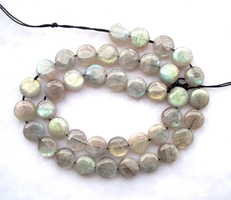 flat coin beads