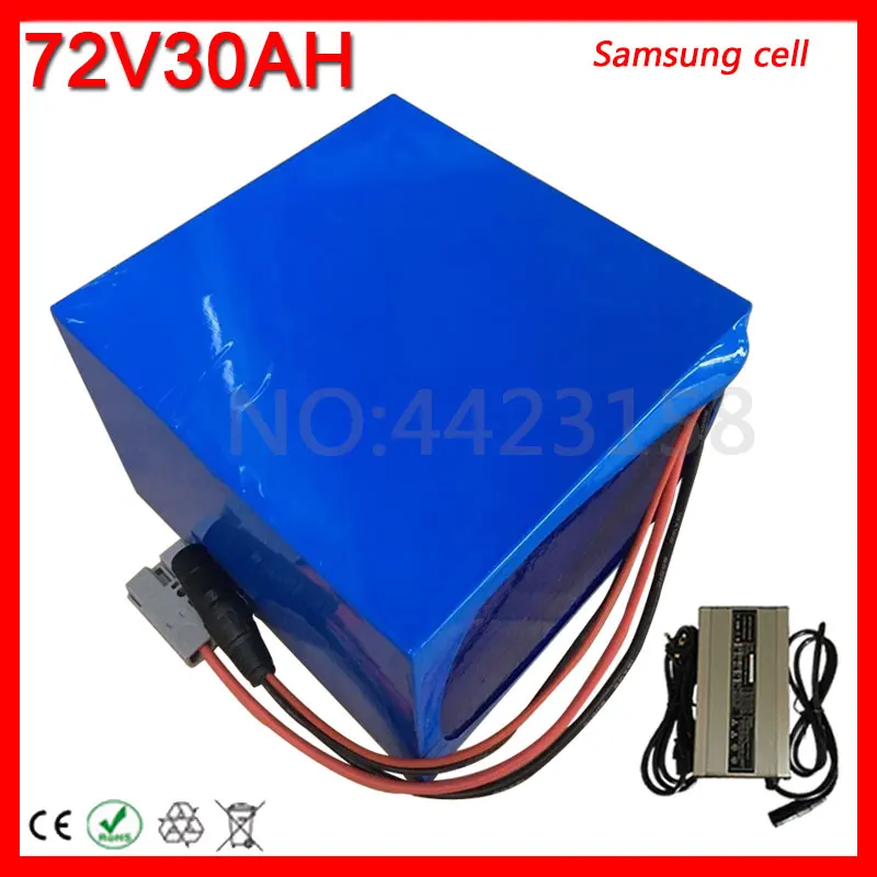 72 V 2000 W 3000 W Батарея 72 V 30AH Электрический велосипед Батарея 72 V 30AH аккумулятора электроскутера 72 V литиевая Батарея Применение samsung сотовый телефон