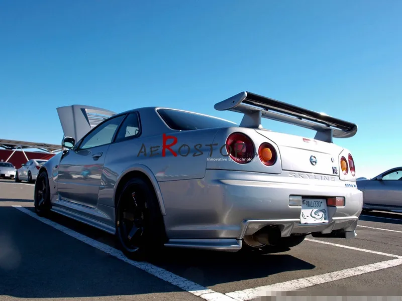 R34 GTR NISMO Z TUNE стиль задний расширения бампера (для бампер только) из углеродного