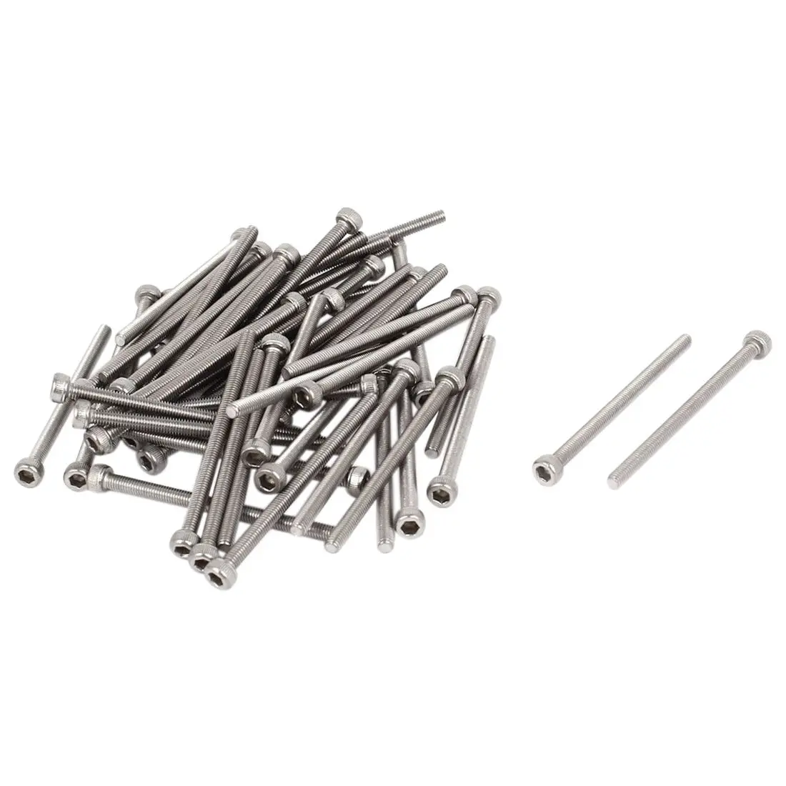 

50pcs Hot Sale 5mm Head Diameter M3x45mm Stainless Steel Key Hexagon Socket Head Cap Screw