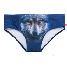 Животный волк печати купальники мужские летние пляжные шорты мужские купальный костюм Sunga спортивные купальные костюмы 244