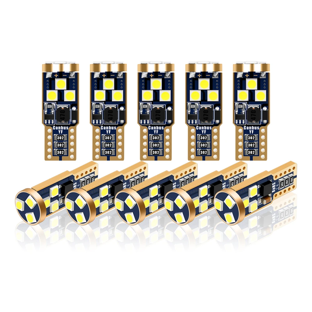 10-20 штук 9SMD светодиодный Canbus T10 W5W 3030 Обратный камера/багажник Лампы для чтения