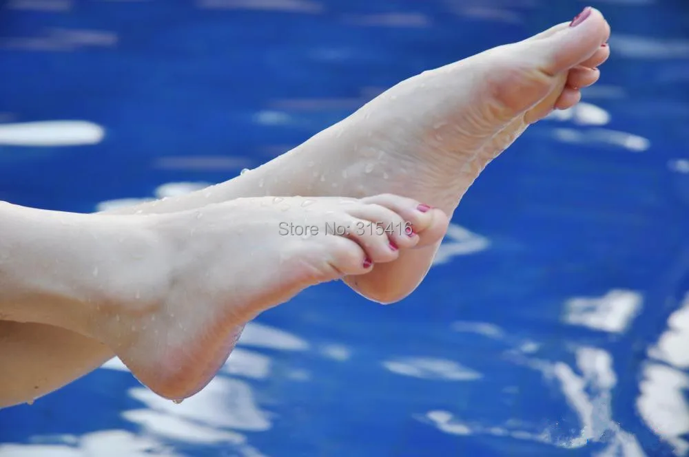 Newest solid silicone ladies foot feet mannequin high heel whitening skin