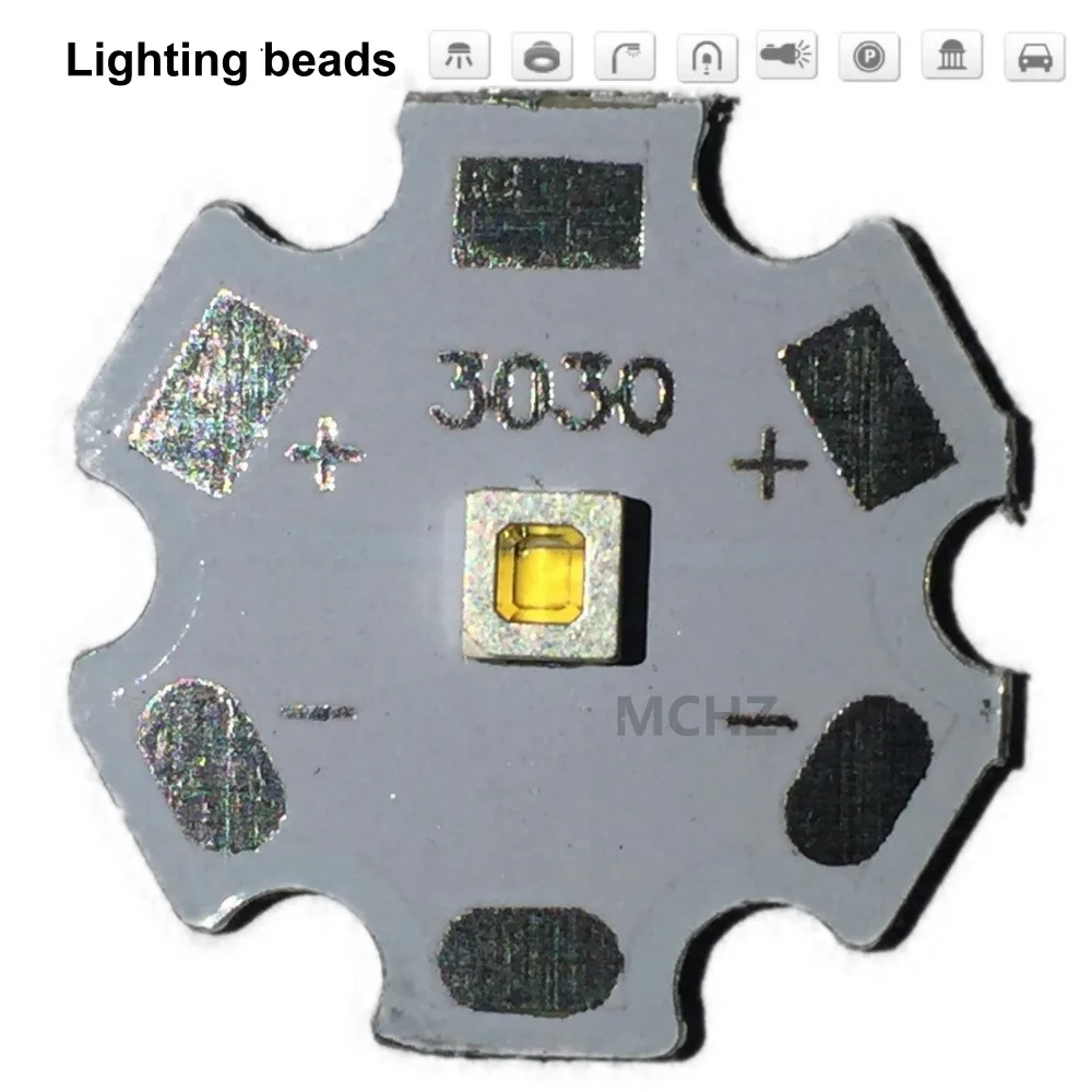 5 шт. samsung 3030 2 Вт шт Cree XPE XP-E/XTE XT-E/XPG XP-G 3535 светодиодный PCB алюминиевая плата 20 мм для DIY светодиодный