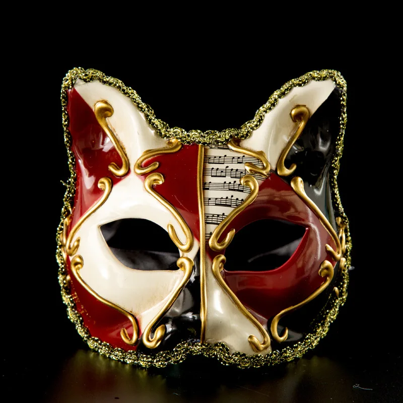 Creative Fashion Charm Note Venetian Kitten Lace Mask Children Party Masquerade Cat Cosplay Mask
