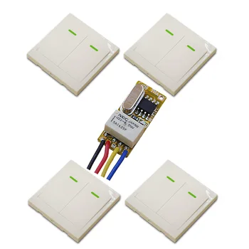 

2017 Small Remote Relay Switch 3.6V 4.8V 5V 6V 9V 12V Wide Voltage Mini Receiver Transmitter Normally Open Close Wireless Switch