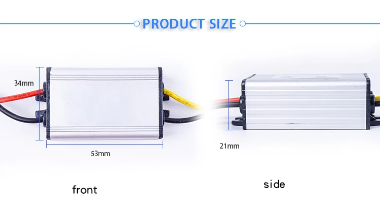 12 В преобразователь понижающий преобразователь постоянного тока 20-60 в до 12 В 1A 2A 3ADC регулятор напряжения для DC convoor автомобильный источник питания