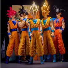 Japan’s Animation Dragon Ball Z goku PVC action figure toys Large Super Saiyan goku model doll classic kids toys gifts