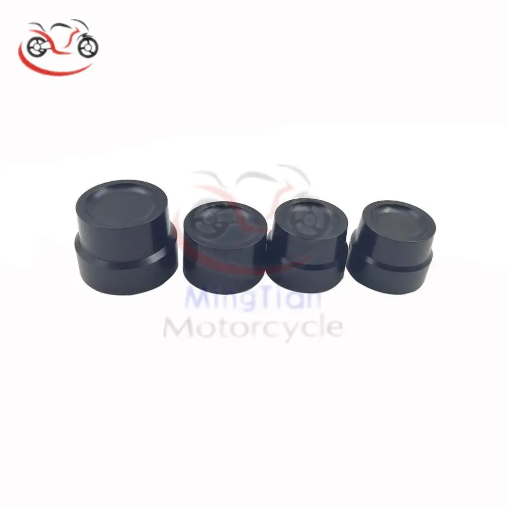 Black Front/Rear Axle Nut Covers Cap For Harley Sportster XL 883 1200
