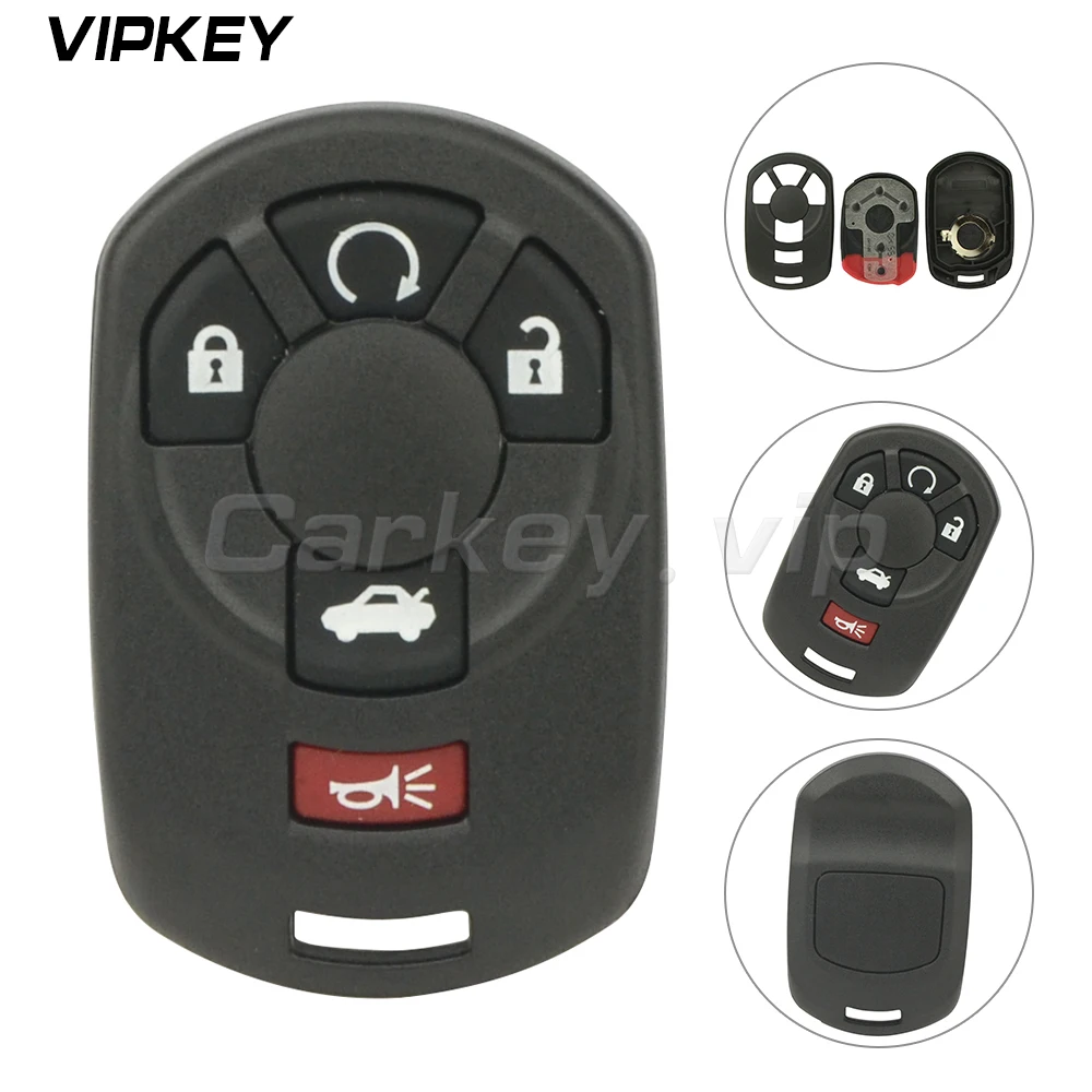 

Remotekey M3N65981403 for Cadillac STS Smart key shell case 5 button 15212382 2005 2006 2007 2008 2009 2010 2011