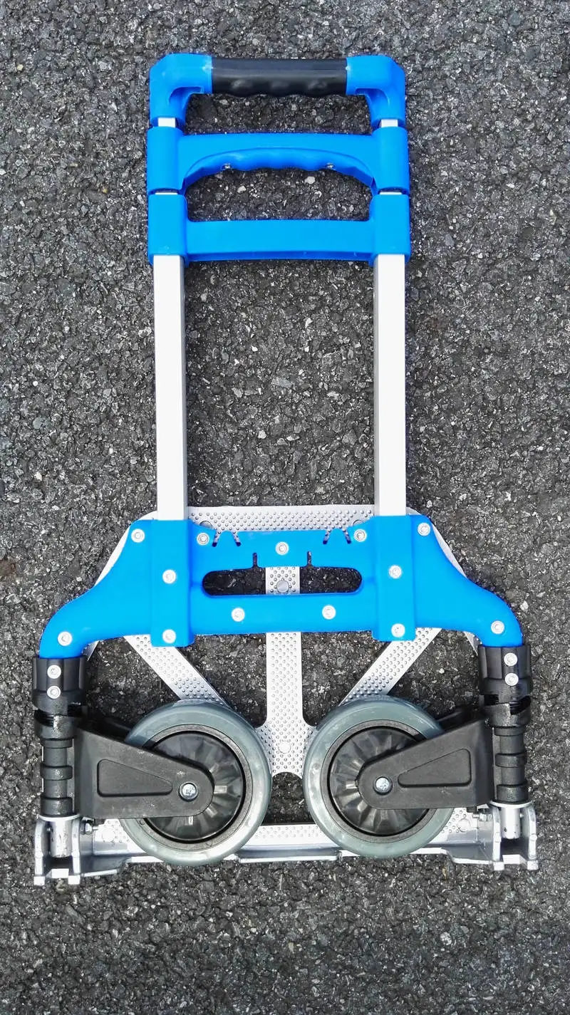 Folding luggage cart portable luggage driver cart trailer load 80 kg Eco-Friendly Sundries organizer metal basket storage