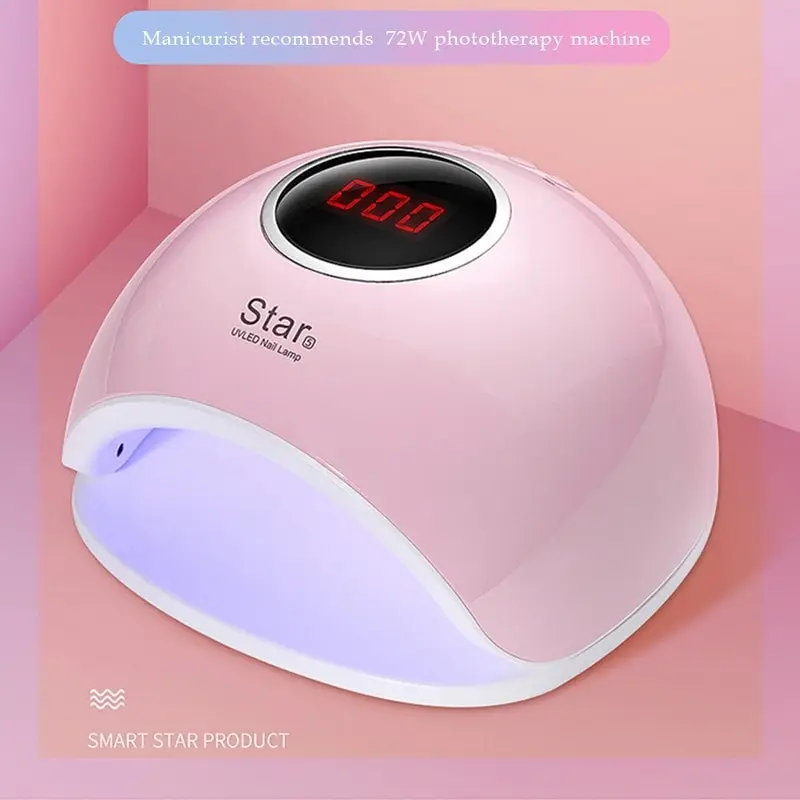 

Bfaccia 72W UV LED Lamp For Nails Dryer Sun Light Lamp For Manicure 72W Smart LCD Display For All Gel Nail Polish Nail Art Tools