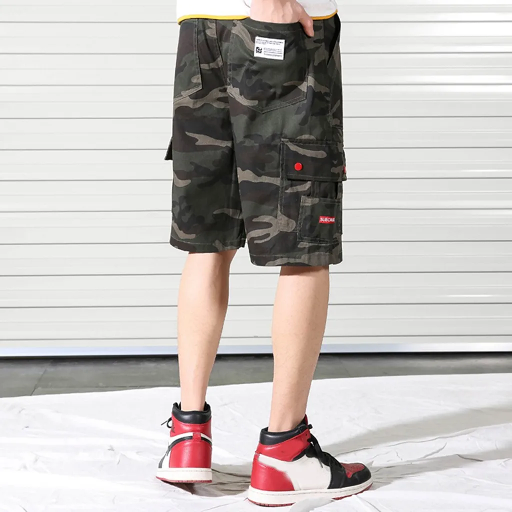Мужские карго шорты размера плюс Harajuku мужские повседневные шорты модные удобные шорты 618