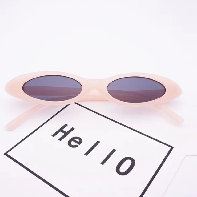 Новые маленькие овальные женские солнцезащитные очки, фирменный дизайн, высокое качество, крутые очки, женские оправа небольшого размера, мужские очки UV400 - Цвет линз: 2