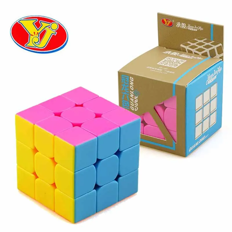 

YJ YongJun GuanLong 57mm 3x3x3 Magic cube Non Sticker Professional Competition Smooth Puzzle cube Neo Cube Toys For Children