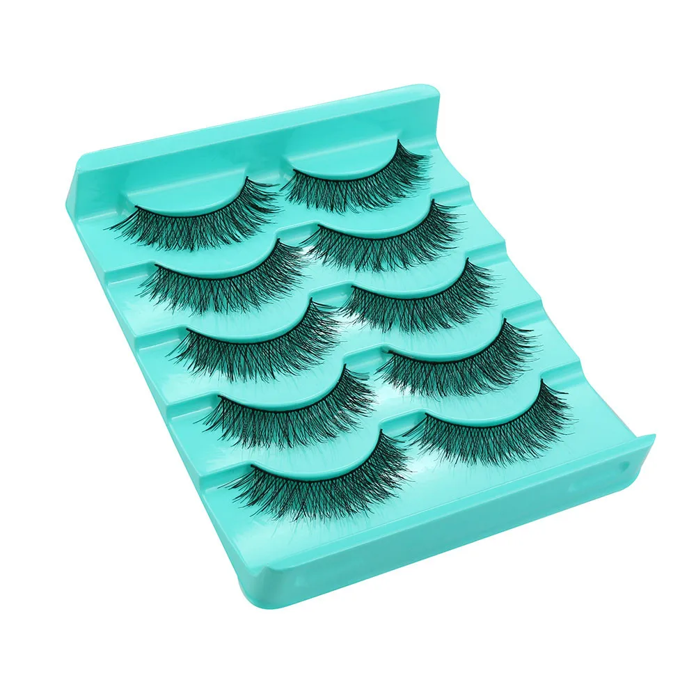 Fake eyelashes 5 Pairs Crisscross False Eyelashes Eye Lash Voluminous Make Up Crisscross Fake Eyelashes Extensions Makeup Tool