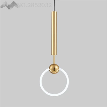 

JW Modern Chandelier Circle Ring Chandelier Light for Living Room Pendant LED Ring Circle Suspension Lighting Fixture hanglamp