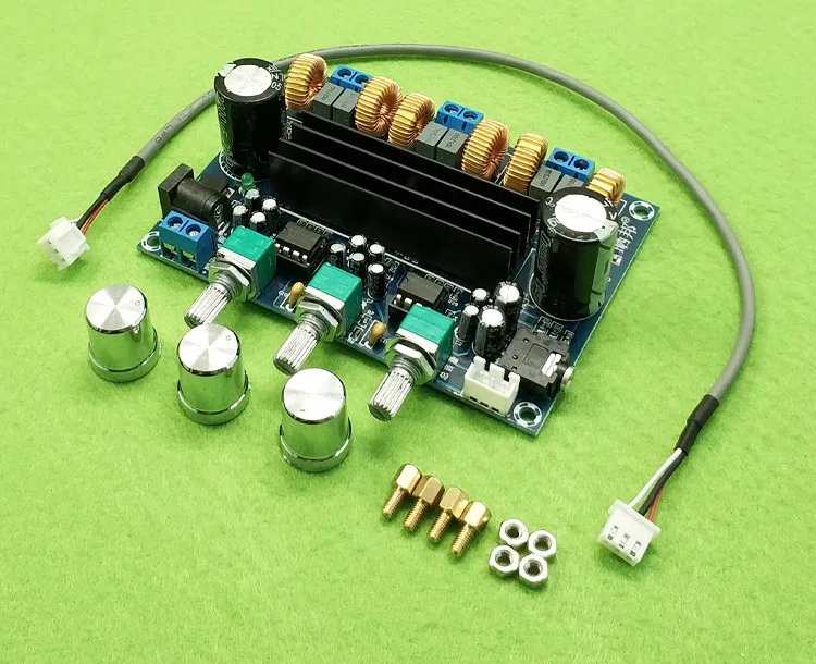 

TPA3116D2 2*50W+100W Blueboard 2.1 Channel Digital Power Amplifier Board 12V-24V Voltage