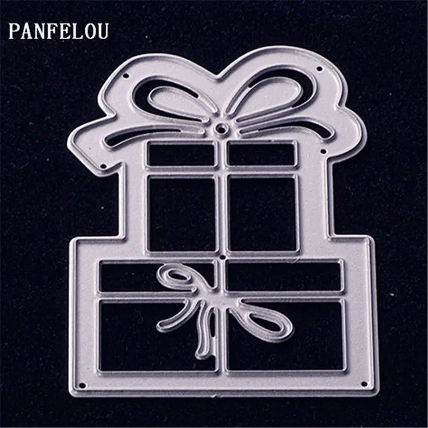 

PANFELOU Metal craft Gift box die cutting dies for Scrapbooking/DIY Christmas wedding Halloween cards