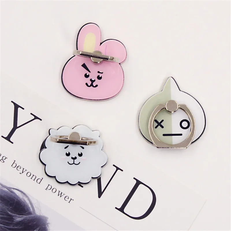 cheap 2018 Rushed New Design 1 Piece Universal Cartoon Finger Ring Holder Stand Lovely Horse Bunny Smartphone for Iphone Xiaomi