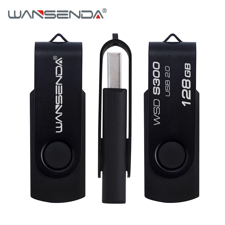 

WANSENDA Metal USB Flash Drive USB 2.0 Rotation Pen Drive 256GB 128GB 64GB 32GB 16GB 8GB 4GB Flash USB Stick Pendrives