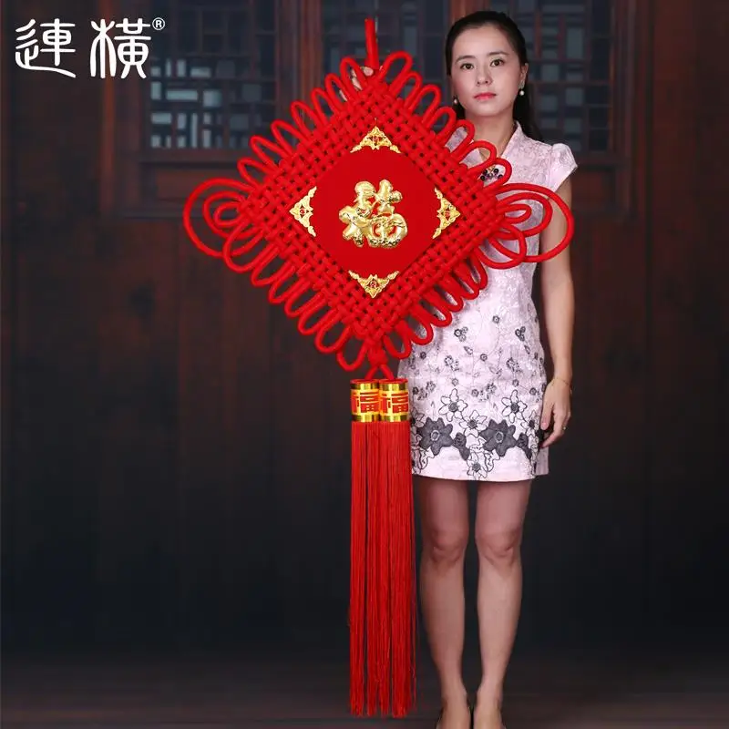 large -TOP COOL gift home wall mascot efficacious fortune good luck Mascot Money Drawing festive decor lucky Chinese knot | Дом и сад