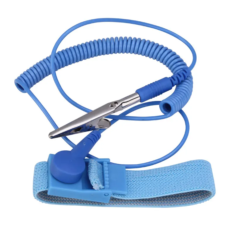 

Anti-Static ESD Wrist Strap Elastic Band with Release static electricity Metal Clip for Sensitive Electronics Repair Work Tools