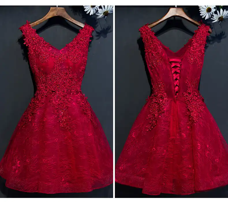 red one piece dress long