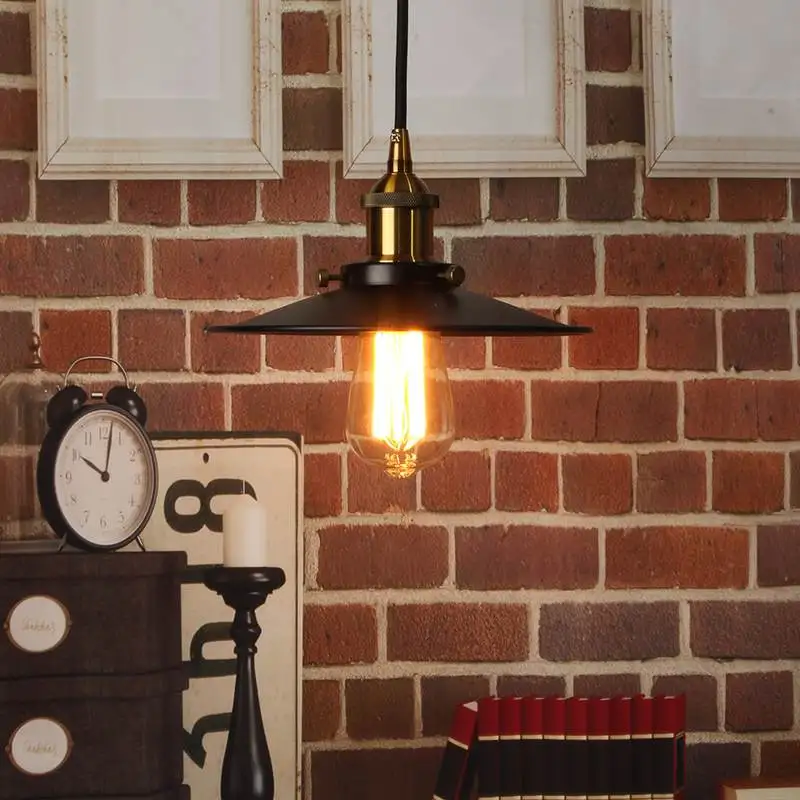 

High Quality E27 Retro Vintage Pendant Light Industrial Loft Style Ceiling Pendant Lamp Hanging Lights Holder 22cm 110-240V
