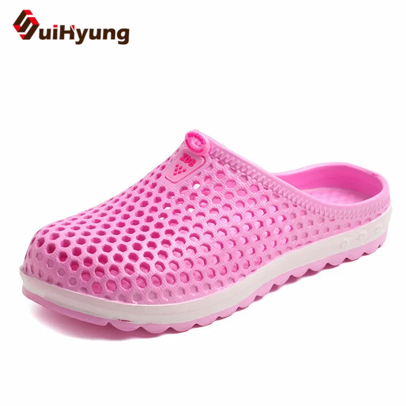Suihyung 2018 New Summer Women Beach Shoes Slippers Honeycomb Hollow EVA Non-slip Slippers Female Leisure Flat Sandals Flip Flop metal diamond flip flop flat toe slippers sandals summer 2018 new female fashion flipflops lazy people slides flat with slippers