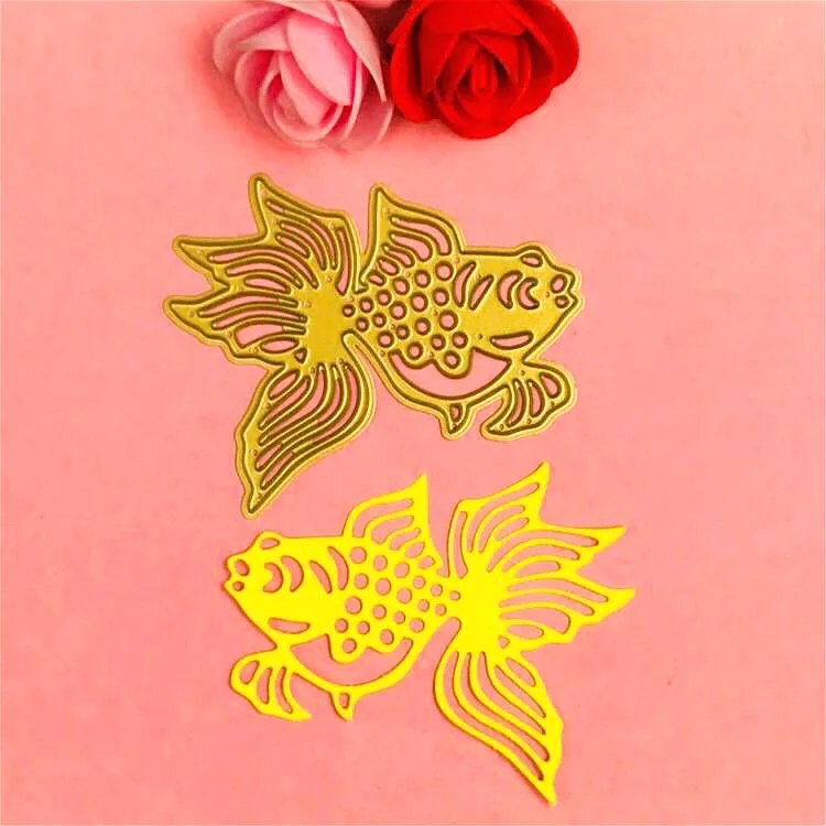 

Goldfish cutting dies love heart toy doll Scrapbook card paper craft home decoration embossing stencil cutter