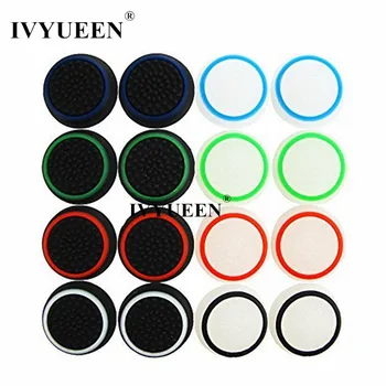 IVYUEEN 4 pcs Silicone Analog Thumb Stick Grips Cap Cover for Dualshock 4 PS4 PRO