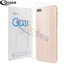 

Qosea (2 PACK) For iPhone 8 Plus Back Screen Protector Tempered Glass 9H Ultra-thin Clear For iPhoneX X 8 Back Protective Film