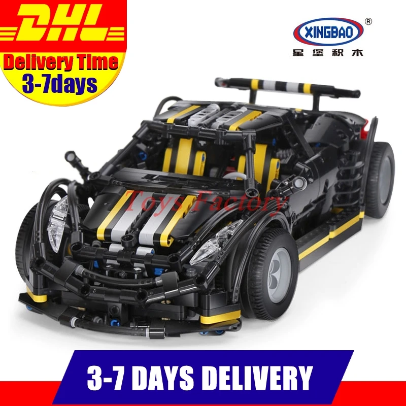 

DHL XingBao 07002 1177Pcs MOC Series The Balisong small Supercar Set children Building Blocks Bricks Toys Model XB-07002