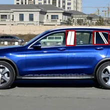 Центральная колонна отделка окна 10 шт для Mercedes-Benz GLC X205 стайлинга автомобилей