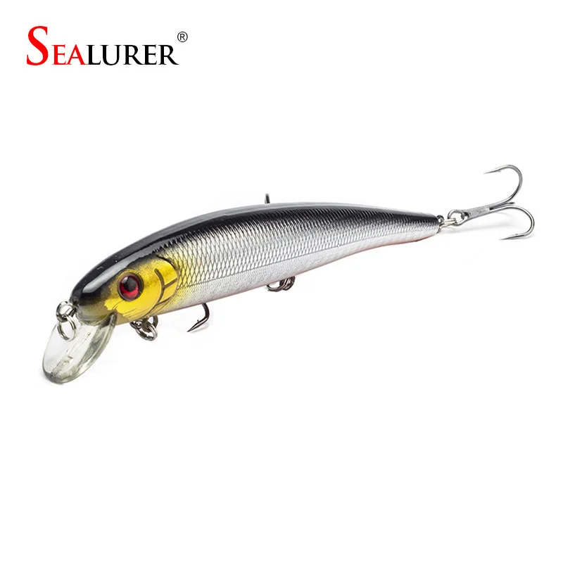 

Sealurer Brand Lifelike Minnow Fishing Lure 13CM 19G Wobbler Carp Crankbait Artificial Japan Pesca Hard Bait Fishing Tackle