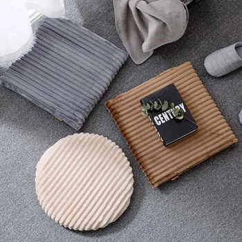 

OTHERHOUSE Flannel Chair Cushion Soft Chair Cushion Cojines Pillow Floor Cushions Tatami Sofa Mat Chair Back Seat Pad Pillow