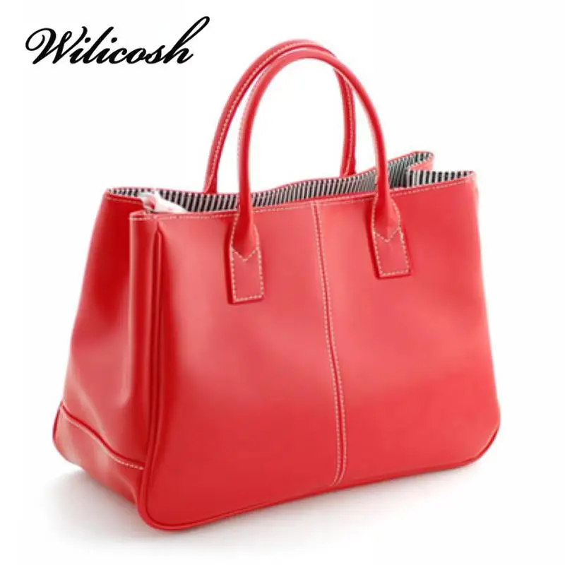 

Wilicosh Hot Sale Women Bag Fashion PU Leather Women's Handbags Bolsas Top-Handle Bags Tote Women Shoulder Messenger Bag YF010