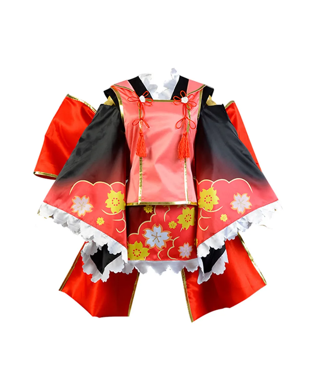 Новое поступление Аниме love Live Косплей костюмы Youkai Arousal Zashiki Warashi Nico Yazawa Кимоно
