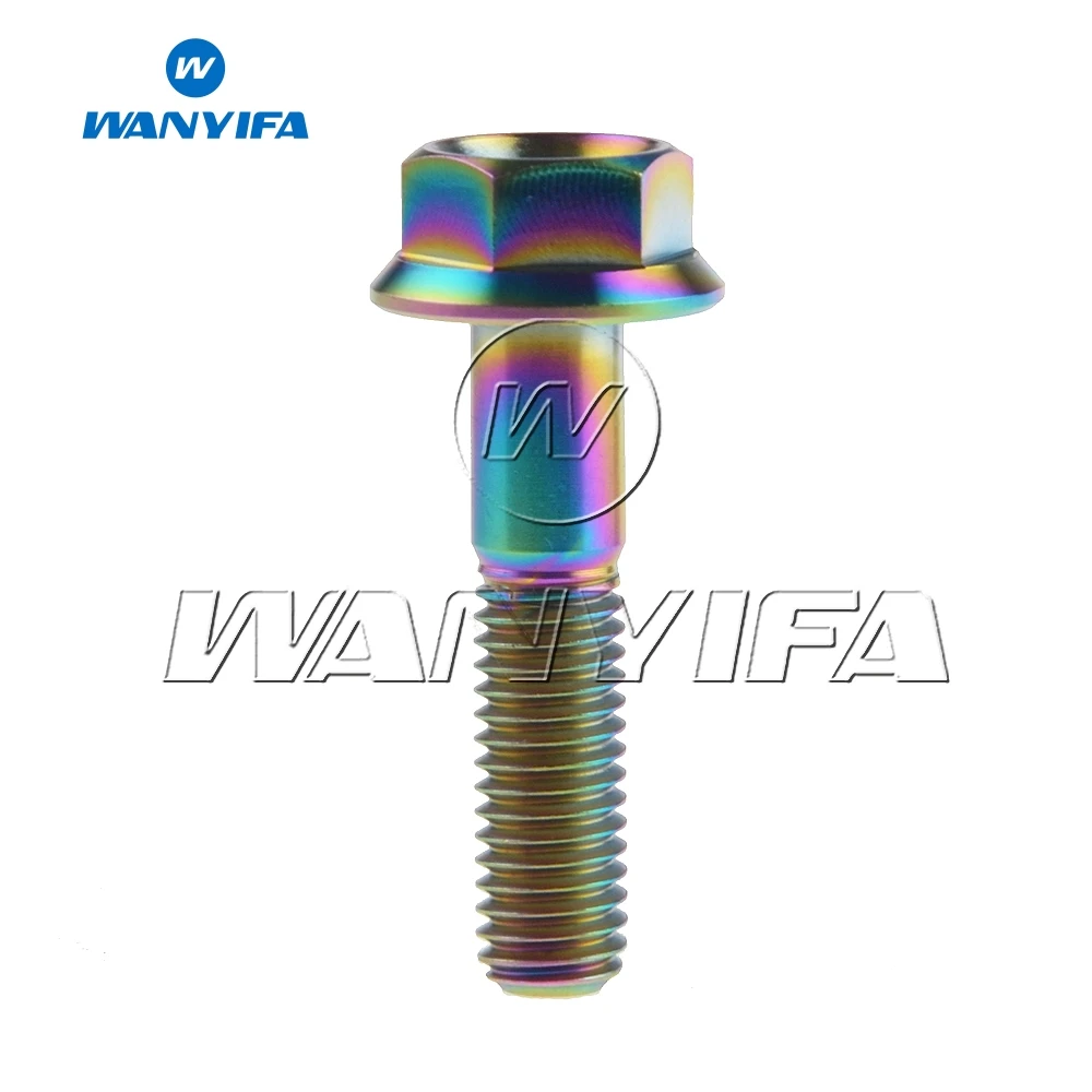 Титановый Ti болт Wanyifa DIN6921 M8x20 25 30 35 40 мм фланцевая головка с шестигранной головкой