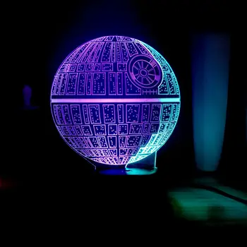 

Dream Planet Illusion LED Night Light Star War Serie Amazing USB Touch Remote Girl Bedside Lamp Room deco Mixed Dual Multicolor