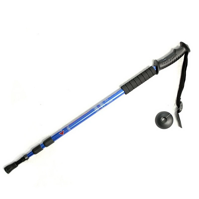 1pc High Quality Straight Handle Retractable Aluminum Alloy Alpenstock