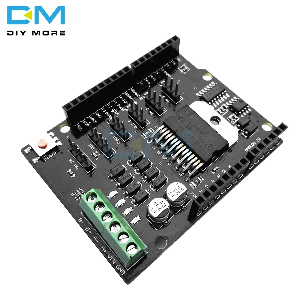 

Replace L298P For Arduino UNO R3 Dual Channel DC Motor Driver Shield Expansion Board L298NH Module Driving Module MEGA2560 One