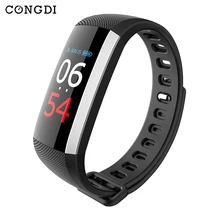 Congdi R19 смарт-браслет Цвет ЖК-дисплей Экран крови Давление кислород в крови сердечный ритм умный трекер Фитнес трекер для tezer