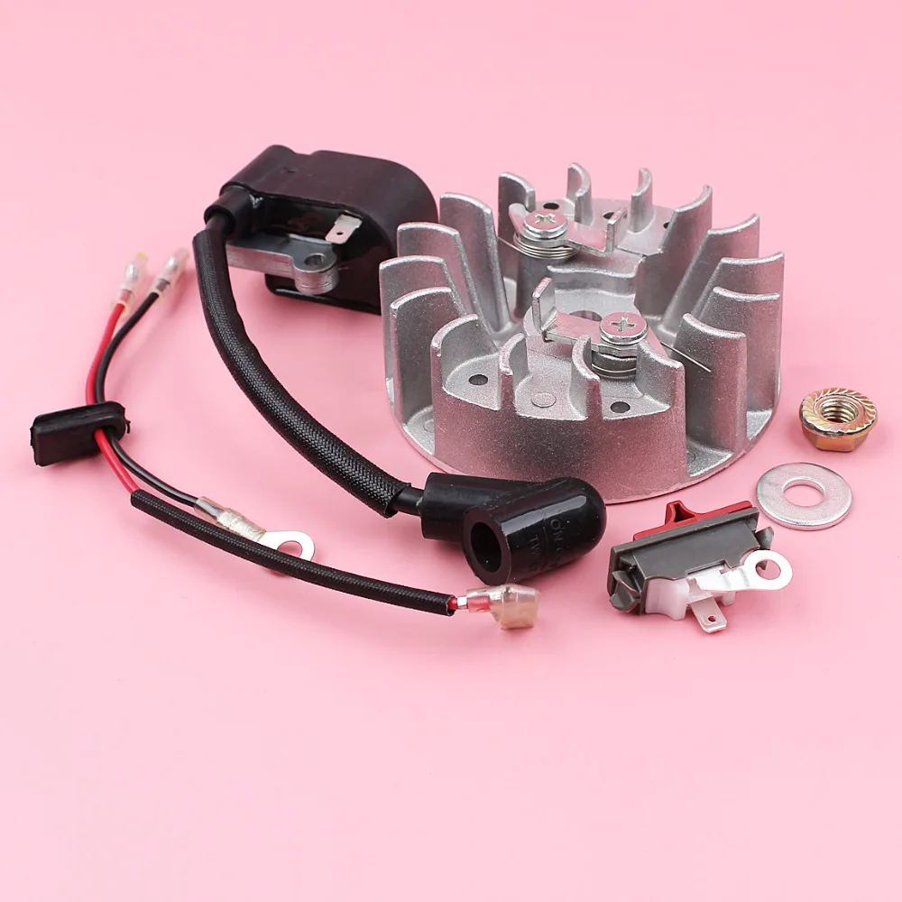 Ignition Coil Module Flywheel On Off Stop Switch For Husqvarna 137 142 Chainsaw Spare Parts