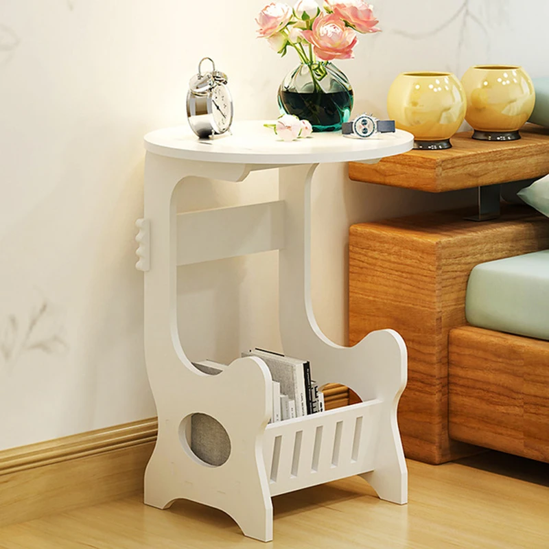 Simple Coffee Table Wooden Side Tables Book Magazine Storage Shelf Floor Living Room Saving Space Creative Mini Size End Table Simple Coffee Table Wooden Side Tables Book Magazine Storage Shelf Floor Living Room Saving Space Creative Mini Size End Table