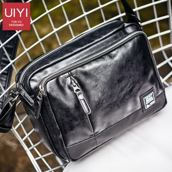 

UIYI Casual Men's Messenger Bags PVC Shoulder Bag Fashion Men Business Crossbody Bag Travel Handbag Drop Shipping #UYX7056