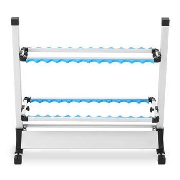 

24 Fishing Rod Rack Holder Lightweight Aluminum Alloy Fishing Rod Fishing Pole Stand Shelf Mount Fishing Tackle Holder