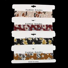 MJARTORIA 1 набор разноцветных цветочных чокеров, летнее колье, ожерелья для женщин, модное короткое колье из ткани, Женские Ювелирные изделия, подарки